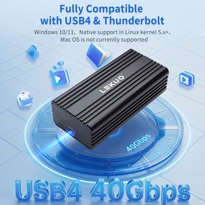 Adaptador de Red de Fibra USB4 a SFP+ 10Gbps, Compatible con Thunderbolt 5/4/3, Realtek RTL8127ATF, para Laptop, Servidor NAS, USB4 40Gbps - Product Image 5