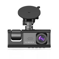 Araç İçi Kamera 3'ü 1 Arada Lens Kanallı HD 1080P Araç DVR Kamerası Araç İçi Video Kaydedici Siyah Kutu Kamera