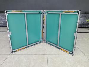 Mesa <span class=keywords><strong>de</strong></span> <span class=keywords><strong>Ping</strong></span> <span class=keywords><strong>Pong</strong></span> Plegable Moderna IUNNDS, <span class=keywords><strong>de</strong></span> Acero y MDF, para Interiores y Exteriores, Portátil, <span class=keywords><strong>de</strong></span> 6x3 Pies - Product Image 3
