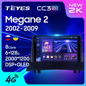 TEYES-Autoradio CC3 2K pour Renault <span class=keywords><strong>Megane</strong></span> 2 2002-2009, lecteur multimédia vidéo, navigation stéréo, GPS, Android 10, non, 2din, 2 din - Product Image 2