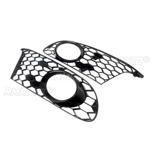 Rejilla de malla de panal ABS para parachoques delantero y rejilla de luz antiniebla para VW Golf 6 Jetta MK6 2009 2010 2011 2012 2013, 2 piezas/juego - Product Image 5