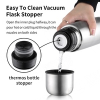 Ensemble Gourde et Thermos pour Yerba Mate - Comprend un Thermos Isotherme, une Paille Bombilla et une Brosse de Nettoyage