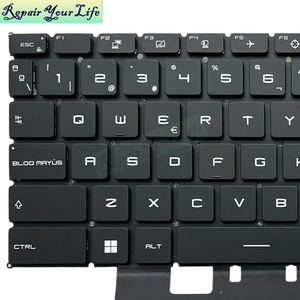 Nuevo Teclado retroiluminado SP para portátil en español para <span class=keywords><strong>MSI</strong></span> <span class=keywords><strong>GE66</strong></span> <span class=keywords><strong>Raider</strong></span> GS66 Stealth, teclado para ordenador portátil en español, novedad en teclado para ordenador portátil de 2/2" - Product Image 3