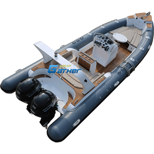 Bateau de pêche familial de luxe 13 capacités RIB 760B Patrol Hypalon 25ft bateau de pêche gonflable rigide - Product Image 5