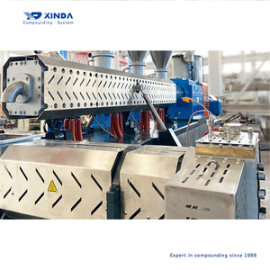 Co-kneader đôi vít đùn/Polymer <span class=keywords><strong>masterbatch</strong></span> lãi kép máy đùn cho HDPE LDPE caco3 cao Phụ <span class=keywords><strong>masterbatch</strong></span> - Product Image 3