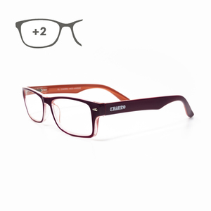 Occhiali da lettura Kansas, viola/arancione. Ingrandimento +2.0 - Product Image 1