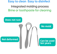 Raspador de Lengua Ecológico de Plástico, Cepillo para Lengua, Limpiador de Lengua, Herramienta para Eliminar el Mal Aliento, Uso Doméstico
