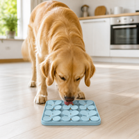 Tapis de léchage en silicone de qualité alimentaire pour animaux de compagnie avec ventouses, imperméable, antidérapant, anti-étouffement, pour l'alimentation lente des chiens et des chats
