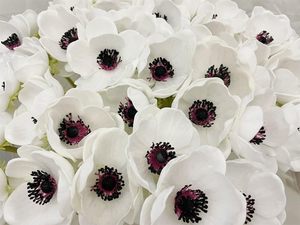 Fleur de chrysanthème artificielle en soie de 65 cm, 5 têtes, réaliste, tige floquée, grande décoration de table pour la maison, multicolores, Fête des Mères - Product Image 5