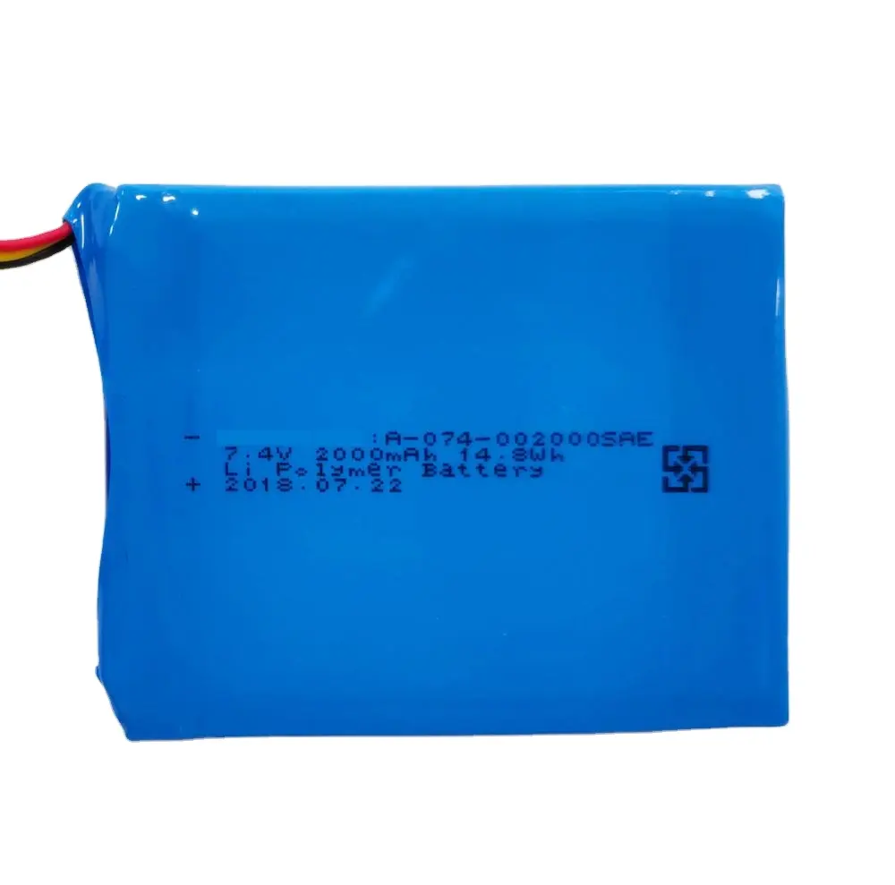 Good Quality 7.4v 555161 2000mah 2s rechargaebale lipo battery for digital camera li-polymer batteries