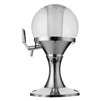 Dispenser Minuman Bulat Bergaya Perak 3.5L dari Produsen, Menara Bir, Server Minuman Globe, Perlengkapan Bar, Perlengkapan Pesta