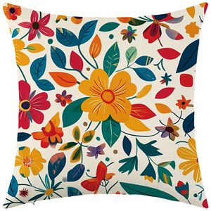 New cross-border colorful floral ultra-soft pillowcase for living room, <b>sofa</b>, car seat, party decoration, cushion, <b>pillow</b>, and - Product Image 4