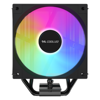 Refroidisseur d'air pour processeur COOLLEO B40 DIG BK ARGB V2, compatible avec les sockets Intel LGA 115X/1200/1700/1851, pour refroidir les ordinateurs de jeu AM4 AM5, TDP 220W
