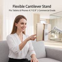 Support de téléphone à clipser sur bureau 360° °   Support de tablette rotatif à bras flexible 640 mm avec pince en C 10-70 mm pour bureau et lit, vente en gros OEM