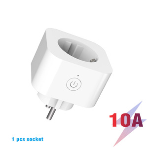 Tuya Tomada Inteligente 16A 3680W EU/FR Plugue De Alimentação Inteligente Padrão Universal Alexa Google Controle de Voz IPS Display <span class=keywords><strong>WiFi</strong></span> Energia - Product Image 6