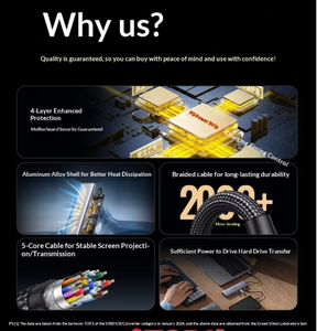 <span class=keywords><strong>Adaptador</strong></span> Multi-Interfaz Union Expansion Dock Tipo-C 3 en 1 con Puertos USB 3.0 y Gigabit Ethernet CM417 para <span class=keywords><strong>iPad</strong></span> - Product Image 4