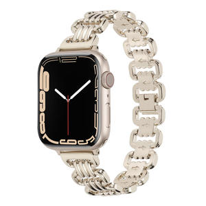 สายนาฬิกาหรูหราลายหัวใจสำหรับ Apple Watch Ultra Series 9 8 7 6 SE 44 มม. 45 มม. สายนาฬิกาสำหรับผู้หญิง - Product Image 1