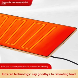 Plaque chauffante alimentaire intelligente à écran tactile, à température constante, certifiée allemande, classe d'efficacité énergétique, pour la réchauffe des aliments - Product Image 2