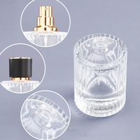 Nouveau Design 30 50 100 ml Unique Personnalisé Parfum Bouteille En Verre Vide Bouteille De Parfum De Luxe avec Boîte Emballage et Couvercle