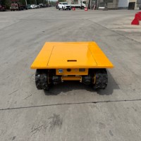 Véhicule chenillé RC sans fil compact à plateforme plate, transporteur électrique à chenilles en caoutchouc pour le transport de petits objets dans la maison et le jardin