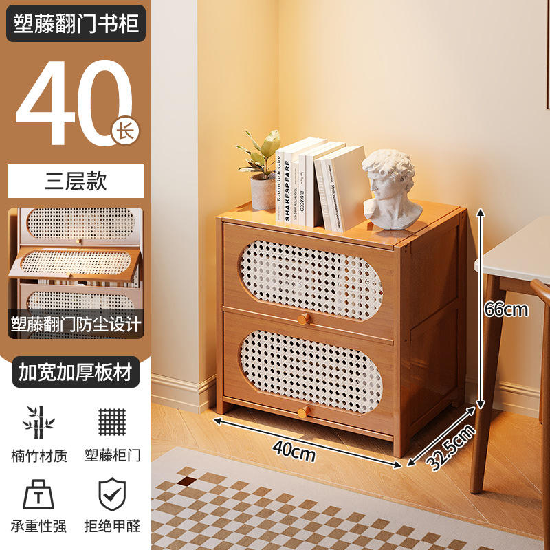 Gabinete de almacenamiento de puerta abatible 3 capa 40