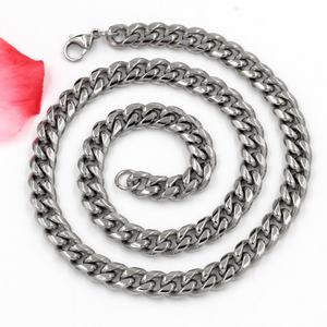 Cadenas Cubanas de Hip Hop al por Mayor, Collares Unisex de Acero Inoxidable con Cierre de Langosta para Hombre - Product Image 6