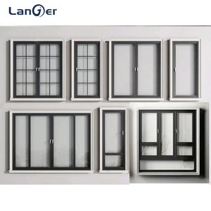Fenêtre à <span class=keywords><strong>battant</strong></span> en alliage d'aluminium insonorisée et antivol, avec grille de protection, pour cuisine, style moderne français - Product Image 6