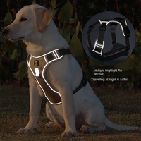 HIPHOPPET Harnais Réfléchissant Ajustable en Nylon Solide pour Chien et Chat, Ensemble Gilet Tactique de Service Grande Taille, Personnalisable et Tendance