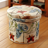 Bailey Rangement Pliant Personnalisé Siège en Velours Ignifuge Long Banc Meubles Pouf en Cuir Chaise en Ottoman