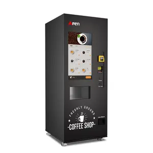 Lanches bebidas café terreno 2 em 1 AFEN bom preço máquina de venda automática de café itália