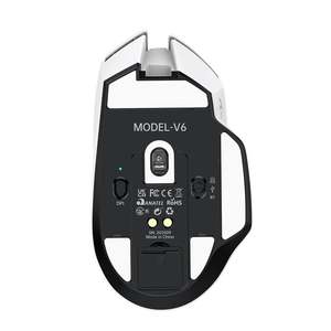 V6 Lightweight Gaming <b>Mouse</b> Tri Mode Wireless Rechargeable PAW3311 Sensor RGB Magnetic Charging Dock for Desktop Laptop - Product Image 6