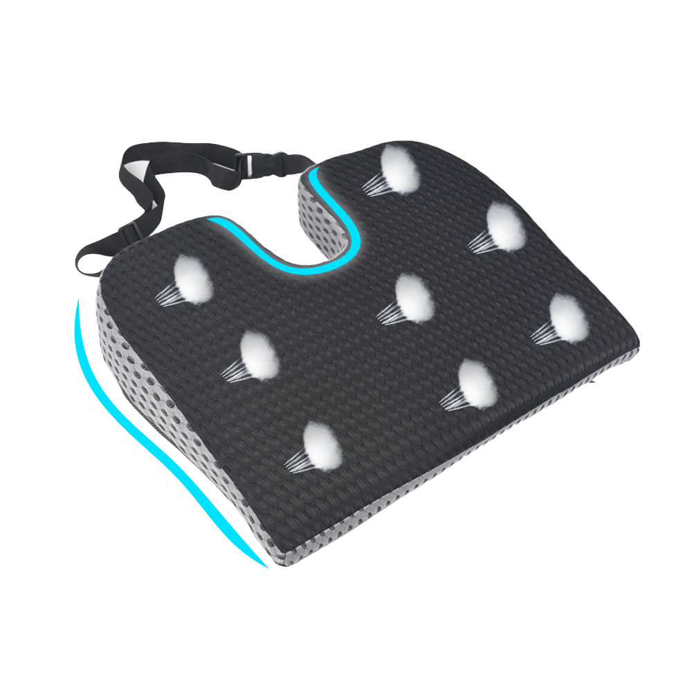 Универсальная эргономичная подушка на клиновидное сиденье, из пены с эффектом памяти, подходит для коррекции осанки сидения, офисного кресла