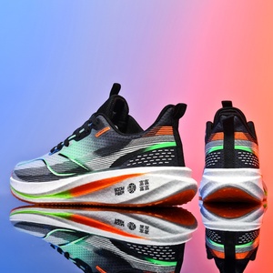 Chaussures de <span class=keywords><strong>course</strong></span> pour hommes grande taille, mode décontractée printemps, avec plaque en carbone véritable, tige en tissu extensible et doublure en maille, semelle extérieure en caoutchouc - Product Image 4