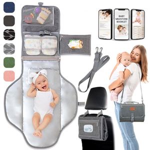 Échantillon gratuit, prix compétitif, sortie d'usine : Tapis à langer portable, sac à langer, organiseur de poussette pour bébé - Product Image 1