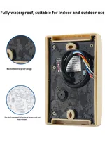 NFC IC Lesegerät für ID-Karten der zweiten Generation mit Wiegand-Protokoll, serieller Schnittstelle, Zugangskontrollterminal, 13,56 MHz, beige/schwarz, ABS-Material