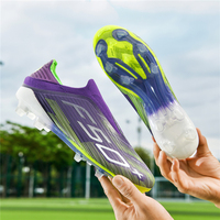 Vente en gros de chaussures de football F50 pour hommes, achat en gros personnalisé de chaussures de football avec des crampons longs FG50 pour homme et enfant, chaussures de sport RONALDOS