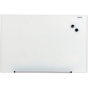 Pizarra Blanca Universal sin Marco de 36 x 24 Pulgadas, Superficie de Vidrio para Escribir con Marcador - Product Image 1