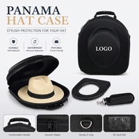 Bolsa de Transporte para Sombreros de EVA Impermeable de Alta Calidad, Estuche Portátil de Viaje para Sombreros Fedora y Panamá