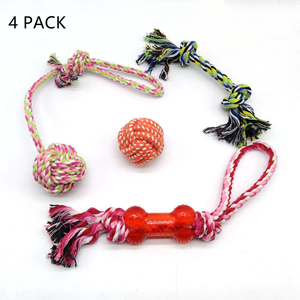 High Quality Indestructible Interactive <strong>Dog</strong> Ball Chew <strong>Toys</strong> Pull <strong>Rope</strong> <strong>Bone</strong> <strong>Dog</strong> <strong>Toy</strong> Set - Product Image 4