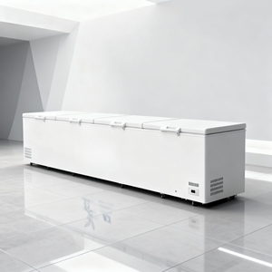 Refrigerador de Supermercado de Cuatro Puertas de 2200L, 220V, Congeladores Profundos, Refrigeradores para Exhibición de Mariscos y Helados con Compresor de Refrigeración - Product Image 2