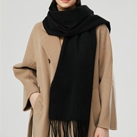 Fabricants Erdos Livraison rapide Écharpe en cachemire 100% Couleur unie classique pour étudiants hommes et femmes et enfants pour l'hiver