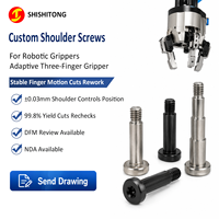 Sekrup Bahu Presisi Khusus 17 4PH 316L 440C Pasifasi QPQ Hitam Torx Produsen Pengencang untuk Gripper Adaptif
