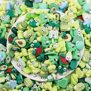 100 pièces dessin animé couleur série aléatoire mixte résine charme pour bricolage accessoires décoratifs - Product Image 6