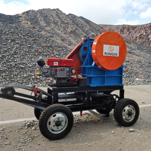 เครื่องบดหินแบบเคลื่อนที่ EU Jaw Crusher สำหรับบดหิน แร่ทองคำ อุปกรณ์ทำเหมืองหินในเหมือง - Product Image 1