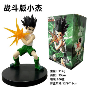 แฮสเปอร์แบทเทิลเวอร์รูปปั้นการ์ตูน <span class=keywords><strong>HXH</strong></span> killua zoldyck hisoka, ตัวการ์ตูนนักล่าสะสม pvvc ของเล่นอะนิเมะของขวัญ - Product Image 2