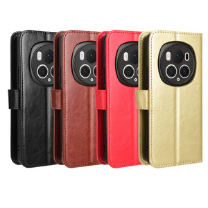 Funda tipo cartera para <span class=keywords><strong>Honor</strong></span> Magic 6 <span class=keywords><strong>Pro</strong></span> con tarjetero, funda de teléfono tipo libro con tapa magnética y soporte de cuero PU retro para <span class=keywords><strong>Honor</strong></span> Magic 6 <span class=keywords><strong>Pro</strong></span> - Product Image 1
