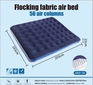 Colchón Inflable Portátil Moderno de PVC con Superficie Aterciopelada, Diseño Plegable, para Camping, Uso en Exteriores y en Casa, Cama de Alta Calidad - Product Image 4