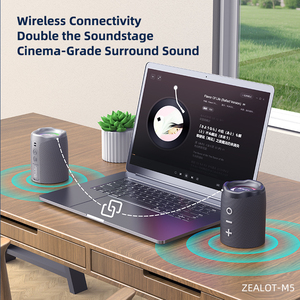 ZEALOT M5 20W TWS Altoparlante Portatile Magnetico <span class=keywords><strong>2</strong></span> in 1, Si Divisa in Due Altoparlanti Separati o Si Combina in Uno Singolo per Uso Individuale o Condiviso - Product Image 6
