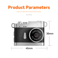 Cámara Digital Mini Portátil Retro de 0.96 Pulgadas para Niños, Ligera, con Visión Nocturna 720P, Linterna y Llavero, Ideal para Estudiantes