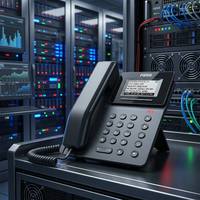 Téléphone IP Gigabit Fanvil V50G avec écran rétroéclairé de 2,3 pouces, PoE, conférence 6 voies, prise en charge EHS, voix HD, double SIP, IP6, SIP VoIP professionnel de bureau
